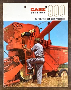 J.I. Case Model 900 Self-Propelled Combine 1965 Dealer Sales Brochure Vintage - Picture 1 of 3