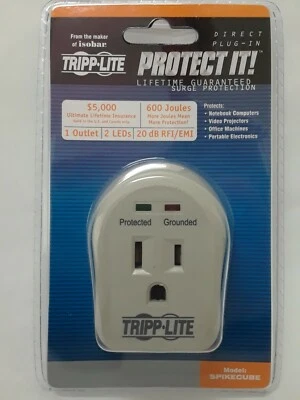 TRIPP-LITE SPIKECUBE 1-Outlet Personal Surge Protector (SNIB) - Image 1 of 2
