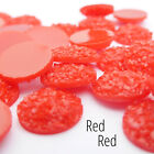 10 x Red Red Druzy 10mm Cabochon Perfect for Earrings