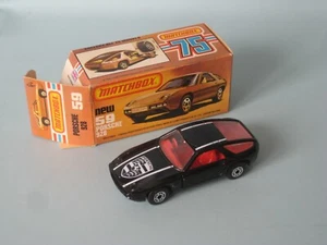 Matchbox Superfast 59 Porsche 928 Black Body Painted Base Boxed Lesney Toy model - Picture 1 of 3