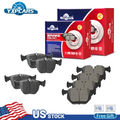 Front & Rear Disc Ceramic Brake Pads Kit for 1995 - 2005 BMW 740i 740iL M5 X5 - Image 1 of 4