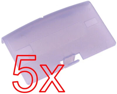 XULLU 5 X Batteriefach Deckel Batterie Klappe Abdeckung Game Boy Advance GBA Clear Blu