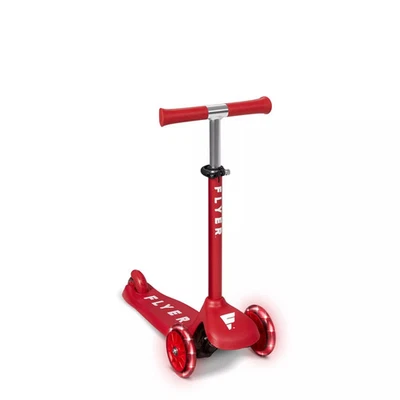 RADIO FLYER GLIDER JÚNIOR KICK SCOOTER COM RODAS ILUMINADAS 3 RODAS - VERMELHO/BRANCO - Imagem 1 de 4