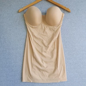 Bras N Things Shapewear Sz 12DD Nude Beige Underwire Strapless Slimming - Picture 1 of 7