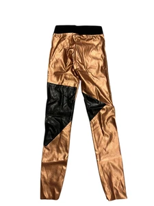 Raspberry Plum Girls Olia Copper Leggings Size 7–8 NWT Metallic Stretch Pants - Picture 1 of 2