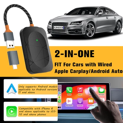 Adaptador inalámbrico CarPlay USB Dongle Plug & Play para Volvo S90 2017-2023 2024 Foto 1 de 4