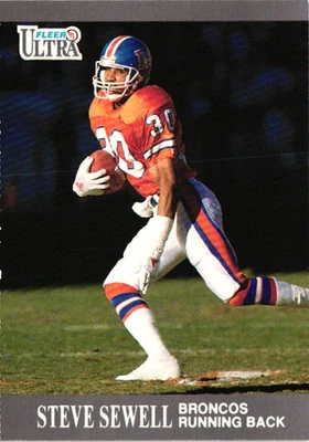 1991 Fleer Ultra - Steve Sewell #40 - Broncos - Image 1 of 2