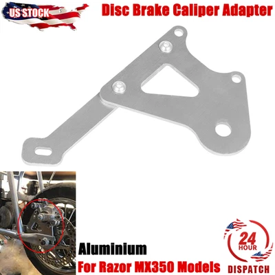 For Razor MX350 Models Front Rear Disc Brake Caliper Adapter Razor MX350 Silver - Image 1 of 4