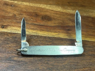 Antique Landers Frary and Clark L.F.C. USA Silver Handle Pocket Knife 2 Blades - Image 1 of 4