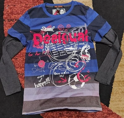 Desigual T-Shirt Boy's Multicolor Sz 11/12Years  Round Neck - Image 1 of 3