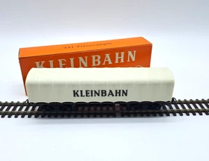 Kleinbahn H0 347 Planenwagen " KLEINBAHN "   weiß  in OVP - Bild 1 von 5