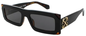 OFF WHITE OW LAUREL OERI13PF24PLA0011007 Sunglasses BLACK Frame GREY Lens 54 mm - Picture 1 of 4