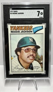 Reggie Jackson 1977 Topps CARD#10 Yankees HOF SGC 7 NM Near Mint NICE! - Picture 1 of 3