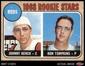 1968 Topps #247 Johnny Bench Can say Impressed the or tne Reds on back 6 - EX/MT - Picture 1 of 9