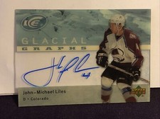 2007-08 Upper Deck Ice Glacial Graphs #GGJL John-Michael Liles AUTO Signature