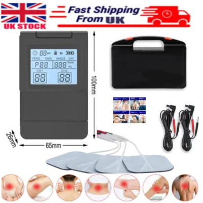 Electrical Stimulation Tens Unit 7000 Machine Muscle Massage Therapy Pain Relief - Image 1 of 4