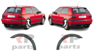 Für Volkswagen Golf MK3 91-99 Neu Hinten FENDER Radlauf Blenden Rand Paar Set - Bild 1 von 4