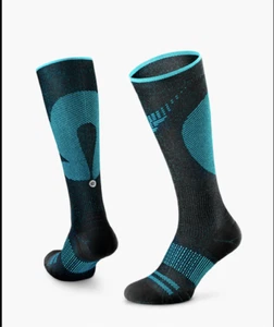 2 x New ROCKAY Vigor Compression Running Socks Black/Blue Orange, 38 39 40 41 + - Picture 1 of 9