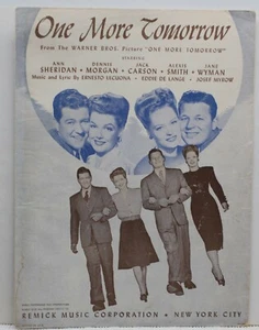 One More Tomorrow - Ernesto Lecuona, Eddie Delange & Josef Myrow - Partituras  - Imagen 1 de 3