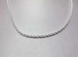 COLLANA CATENA CATENA 3 MM PLACCATA ARGENTO STERLING 16,18,20,24,30 POLLICI .925 - Foto 1 di 2