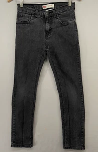 Levis 511 Jeans YOUTH BOYS 16 SLIM 28x28 Straight Black Medium Wash Stretch - Picture 1 of 20