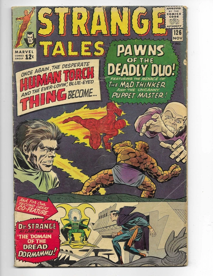 Strange Tales 126 1964 Marvel Comics VG+ 4.5 1st App Clea & Dormammu Dr. Strange - Image 1 of 2