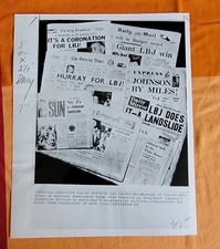 LYNDON B. JOHNSON PRESIDENT VINTAGE ORIGINAL PHOTO SAN FRANCISCO EXAMINER WOW