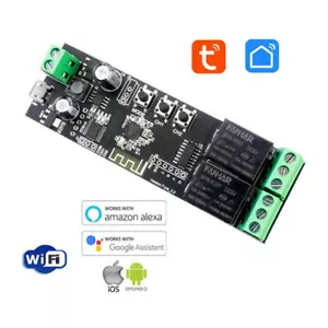 Wi-Fi Switch 2 Relay with Your App Compatible Alexa and Google - Picture 1 of 4