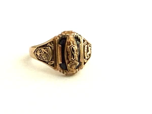 1968 10k Yellow Gold South Western Class Ring Size 6.5 - Picture 1 of 5