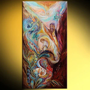 Serie The Patriarchs - Abraham judaica simbolismo arte por Elena Kotliarker - Imagen 1 de 3
