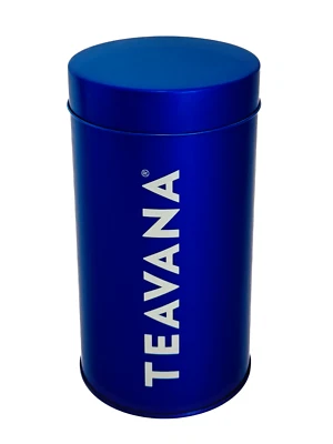 Teavana Perfectea Pure Blue 16oz Loose Leaf Tea Tin Canister Storage Container - Image 1 of 4