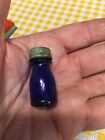 Rarer Vicks Va-Tro-Nol Free Sampler 1  1/2" Cobalt blue Medicine bottle with Lid