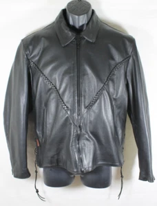 Hot Leathers Damen schwarz Leder Motorrad Jacke Größe 2XL herausnehmbares Innenfutter - Bild 1 von 11