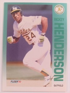 1992 Fleer Baseball #258 Rickey Henderson