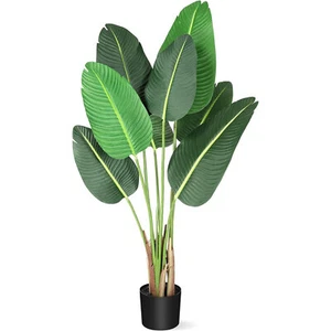 Artificial Plants 4ft/5ft Faux Plants Indoor Outdoor Decor Fake Tree - Picture 1 of 6