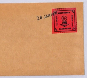 GB 1971 STRIKE POST Cover CAMBRIDGE Emergency 2s SCARCE {samwells-covers} ZJ133 - Picture 1 of 12