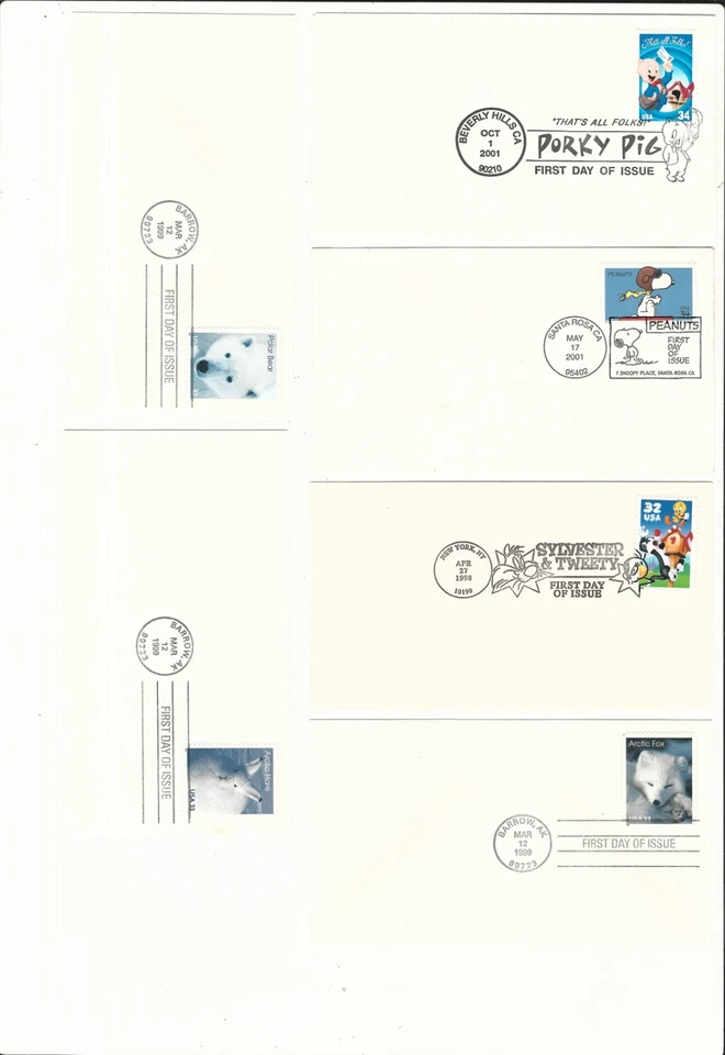 Usa: 1997; to 2001, 14 different FDC, thematic flora, fauna, comics. EBN116 - Image 1 of 3