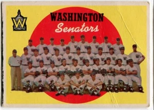1959 Topps Washington Senators 6th Series Checklist Card #397 Unmarked - Picture 1 of 2