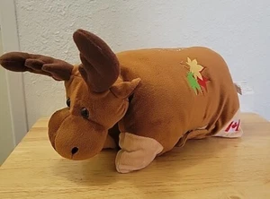 Canada Moose Roll Up Pillow/Plush Travel Companion Pillow-Embroidered Logos - Picture 1 of 16