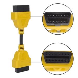Adaptador extensor de diagnóstico de cable de extensión macho a hembra OBD2 ll 16 pines 15 cm - Imagen 1 de 4