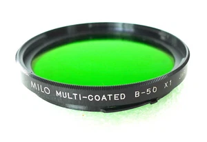 B50 MILO Light GREEN X1 Filter - MULTI COATED B&W Contrast - NEW - Picture 1 of 6