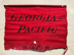 Vintage Georgia Pacific Railroad Führer Ingenieur Flagge ROT Signal Flagge - Bild 1 von 5