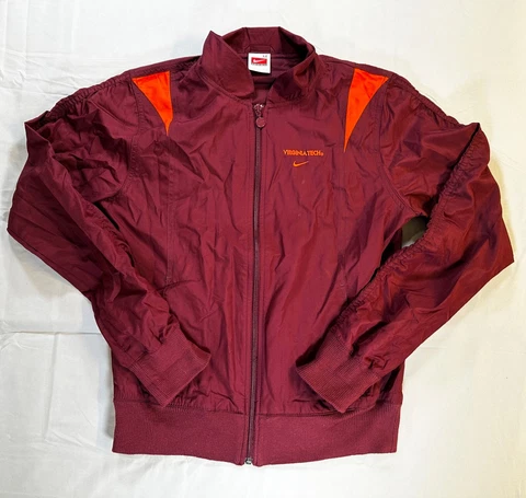 Vintage, Nike Team Virginia Tech Full Zip Medium Red Jacket, Womens Medium Cover