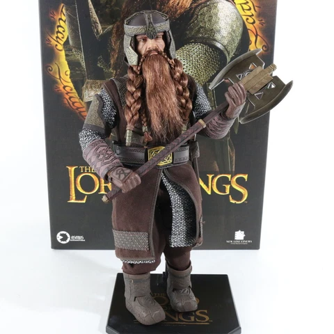 Gimli LOTR Lord Of The Rings Dwarf 1:6 Asmus Figure w/ Box & Accessories Cover