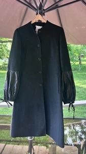 Cappotto di lana agnelli principali finitura Celine taglia 42 US 6 - Foto 1 di 15