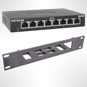 10 Zoll Rackhalterung für Netgear GS308V3 Netzwerkschalter (GS308e, GS308EPP) - Bild 1 von 9