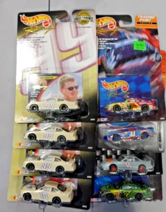 Hot Wheels Racing Lot of 8 Cars Pontiac Ford Petty Burton NASCAR 1/64 - Picture 1 of 3