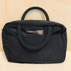 Bolsa de maquillaje Sonia Rykiel negra con asas - Imagen 1 de 8