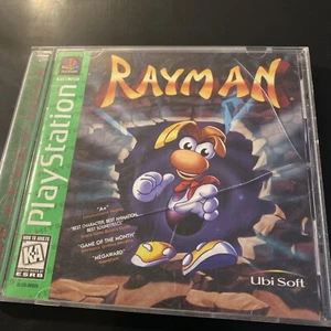 Rayman Sony PlayStation 1 PS1 PSOne Game With Manual Case Is Cracked Old O.G - Picture 1 of 16