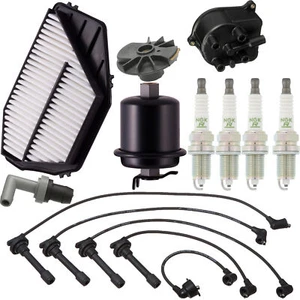 NGK Spark Plugs Denso Ignition Wires Filters Kit for Honda Accord 2.2L F22B2 Eng - Picture 1 of 8